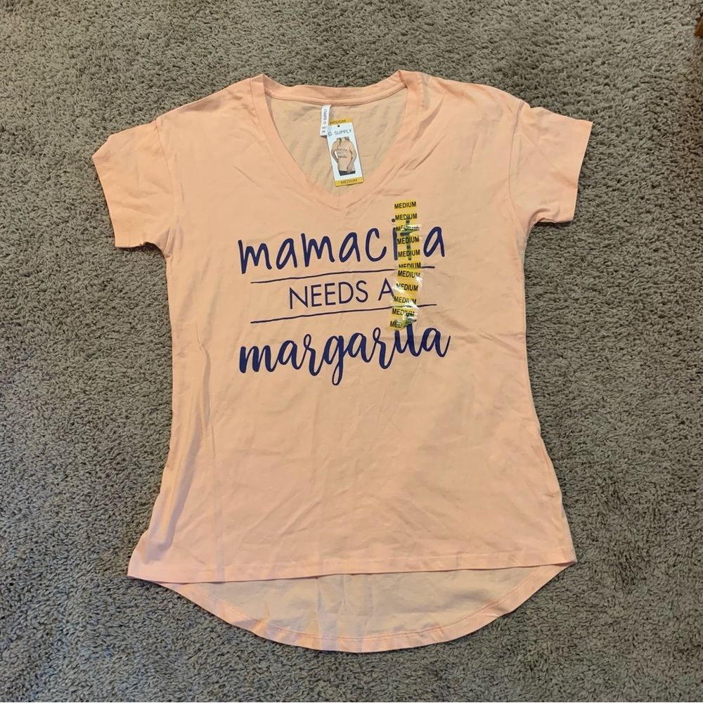 NWT G Supply “Mamacita Needs a Margarita” Top Medium